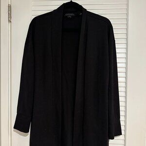 Sanctuary Black Open Front Knit Duster Cardigan - Size S